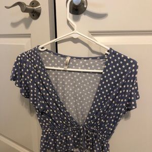 Polka dot crop top
